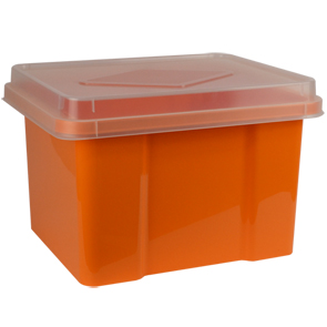 32 Litre Storage & File Box - Mandarin